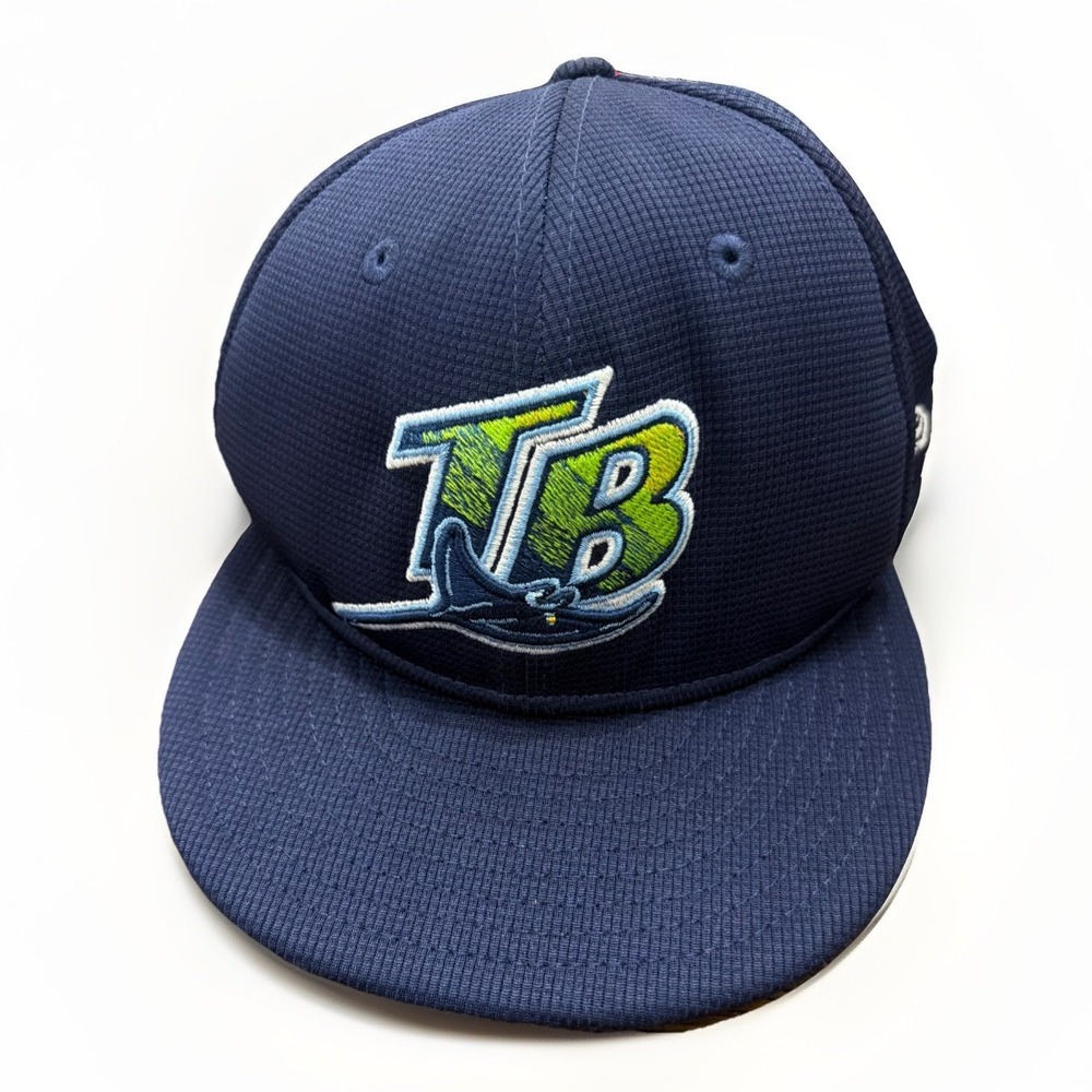 Tampa Bay Rays New Era Fitted Hat 7 3/8 MLB Baseball Hat Stingrays